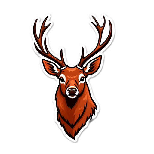 Venison sticker illustration