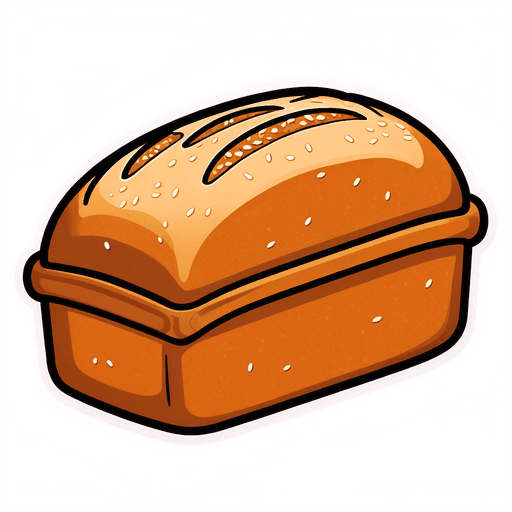 Whole Wheat Bread sticker illustration